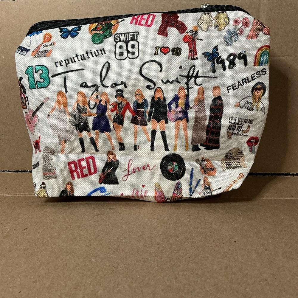 Taylor Swift Makeup Pencil Bag Swiftie Eras Tour NEW - Picture 1 of 7